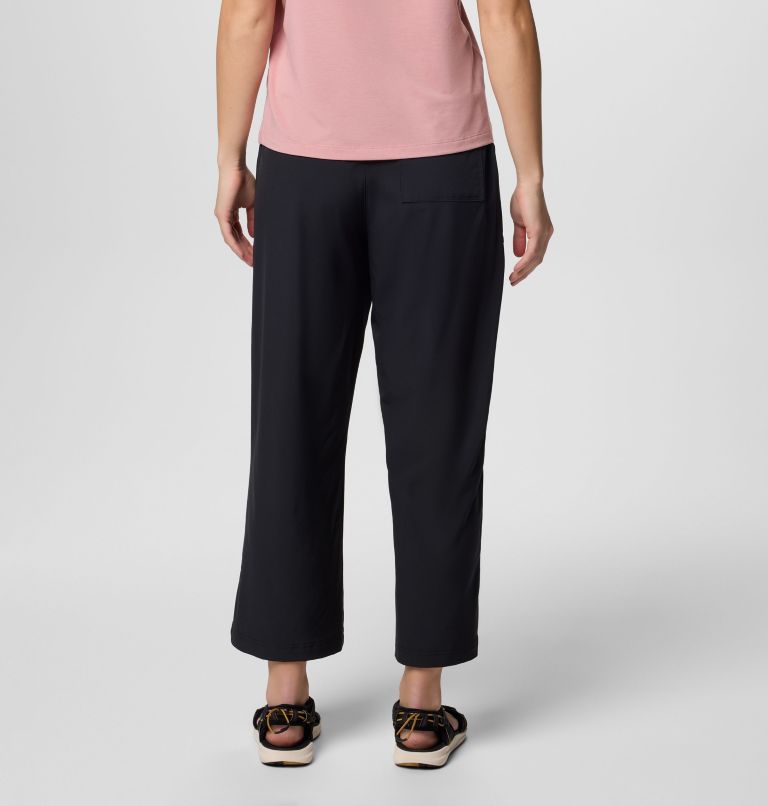Women's Boundless Beauty Wide Capris II, Color: Black, image 2