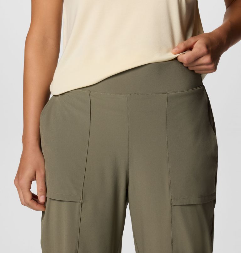 Women's Boundless Beauty Wide Capris II, Color: Stone Green, image 4