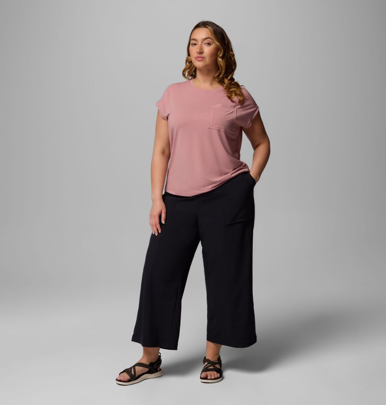 Women's Boundless Beauty Wide Capris II - Plus Size, Color: Black, image 2