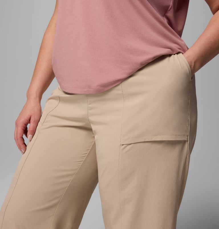 Women's Boundless Beauty Wide Capris II - Plus Size, Color: Ancient Fossil, image 7