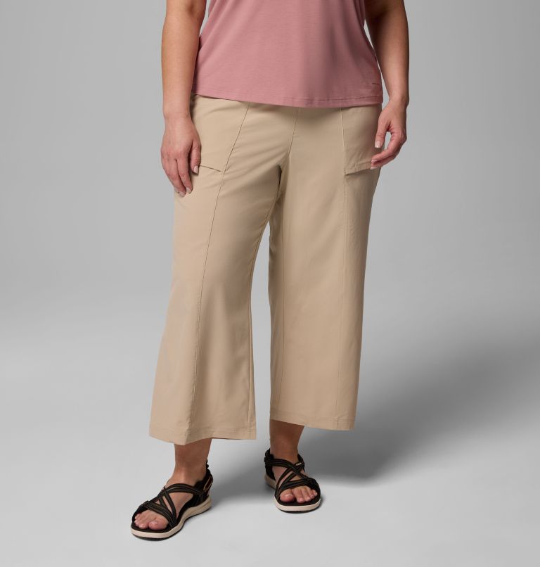 Women's Boundless Beauty Wide Capris II - Plus Size, Color: Ancient Fossil, image 1