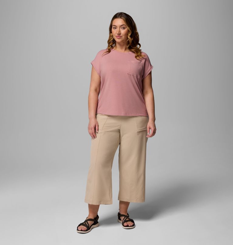 Women's Boundless Beauty Wide Capris II - Plus Size, Color: Ancient Fossil, image 2
