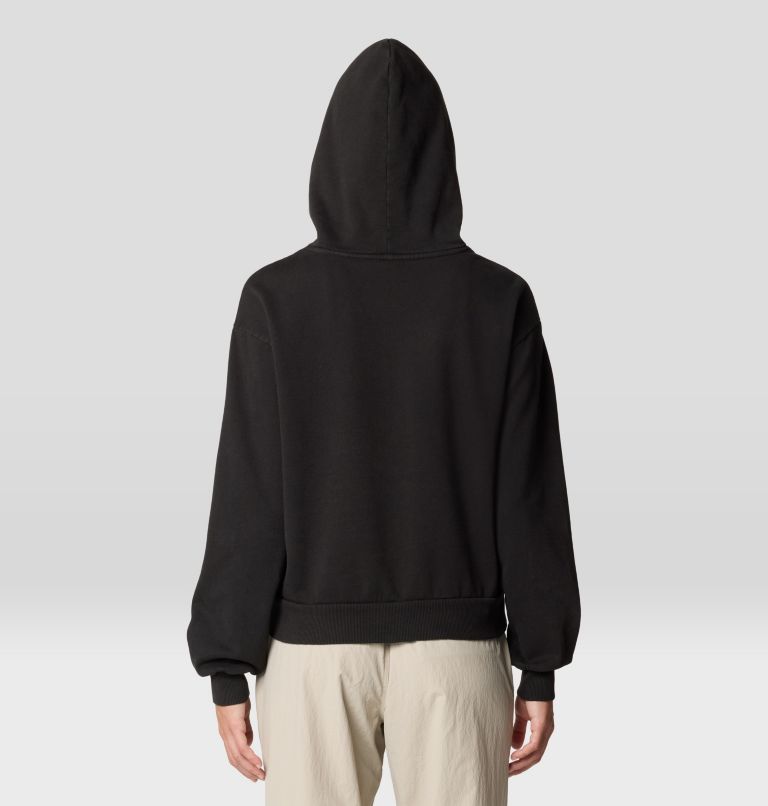 Women's MHW Sun Stash Collab Crop Hoody, Color: Stealth Grey, image 3