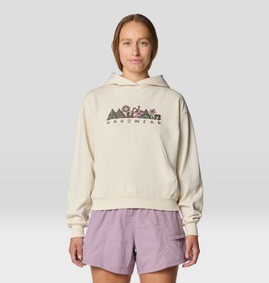 Women's MHW Sun Stash Collab Crop Hoody, Color: Stone, image 9