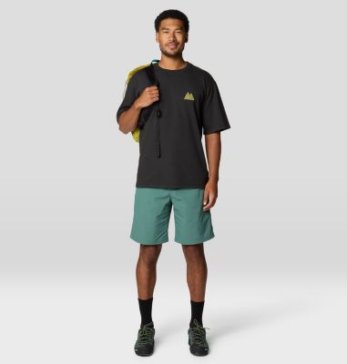 Men's MHW Mountains Collab Short Sleeve, Color: Stealth Grey, image 6