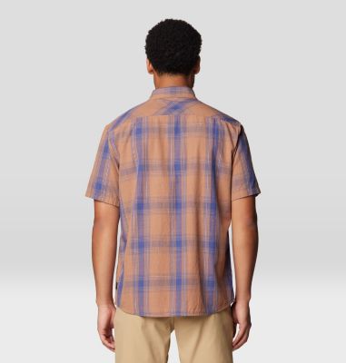 Men's Cottonwood Lite Short Sleeve Shirt, Color: New Clay Convoy Plaid, image 2