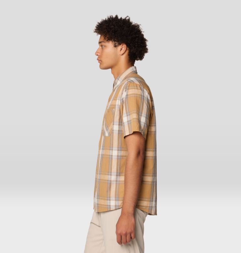 Men's Cottonwood Lite Short Sleeve Shirt, Color: Buck Convoy Plaid, image 3