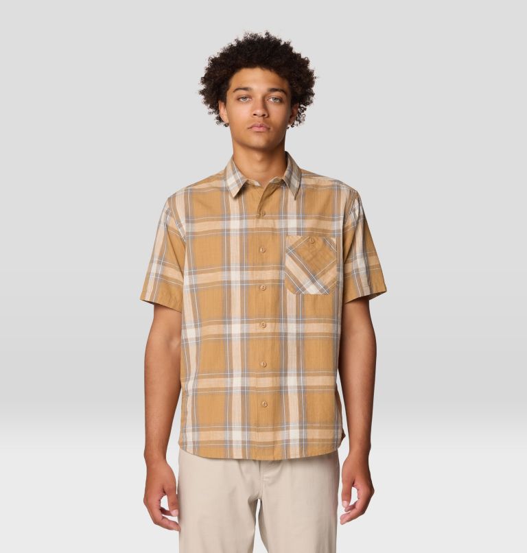Men's Cottonwood Lite Short Sleeve Shirt, Color: Buck Convoy Plaid, image 1