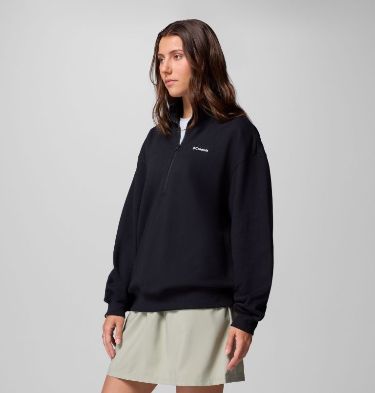 Women's Aldermore Half Zip Fleece Pullover, Color: Black, image 3