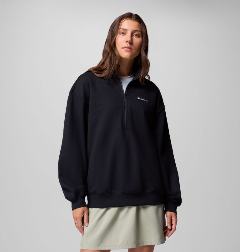 Women's Aldermore Half Zip Fleece Pullover, Color: Black, image 1