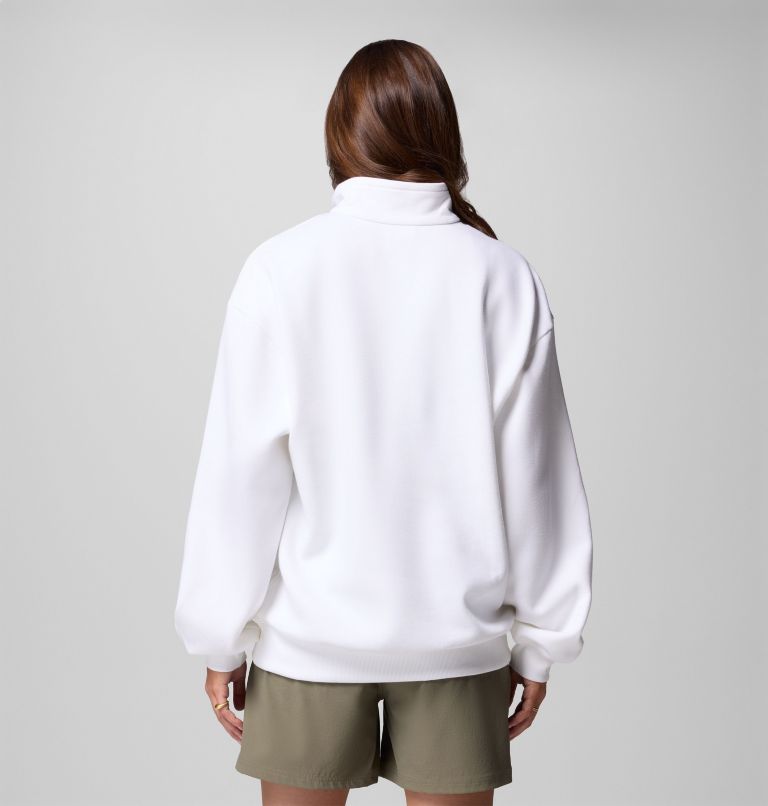 Women's Aldermore Half Zip Fleece Pullover, Color: White, image 2
