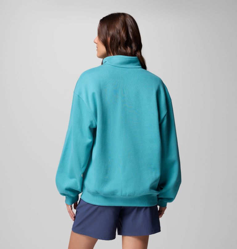Women's Aldermore Half Zip Fleece Pullover, Color: Teal, image 2