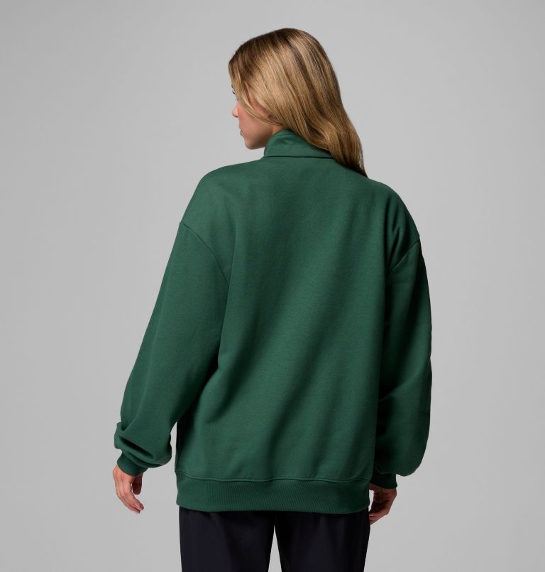 Women's Aldermore Half Zip Fleece Pullover, Color: Rain Forest, image 2