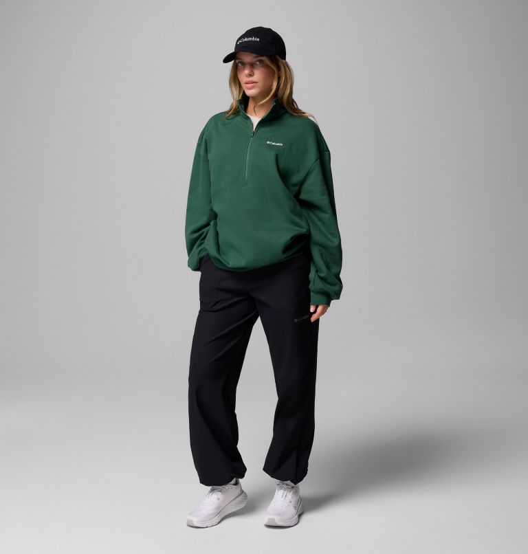 Women's Aldermore Half Zip Fleece Pullover, Color: Rain Forest, image 5