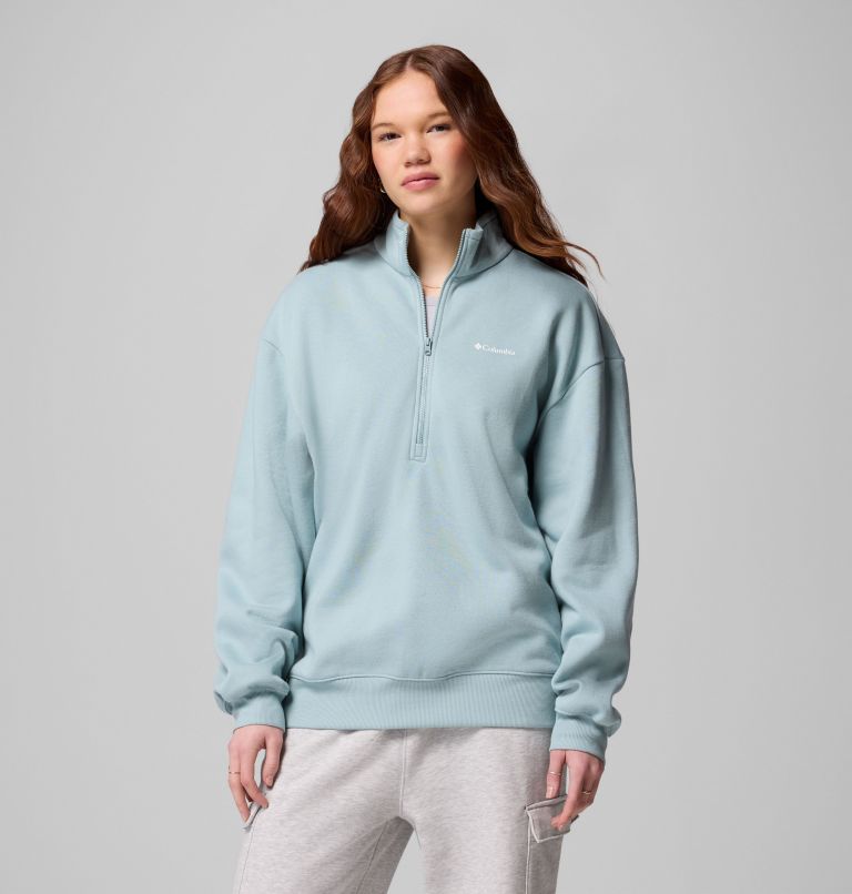 Women's Aldermore Half Zip Fleece Pullover, Color: Crushed Blue, image 5