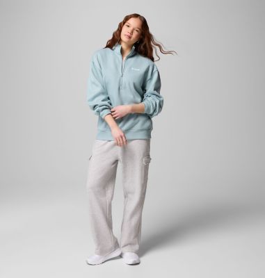 Women's Aldermore Half Zip Sweater, Color: Crushed Blue, image 6