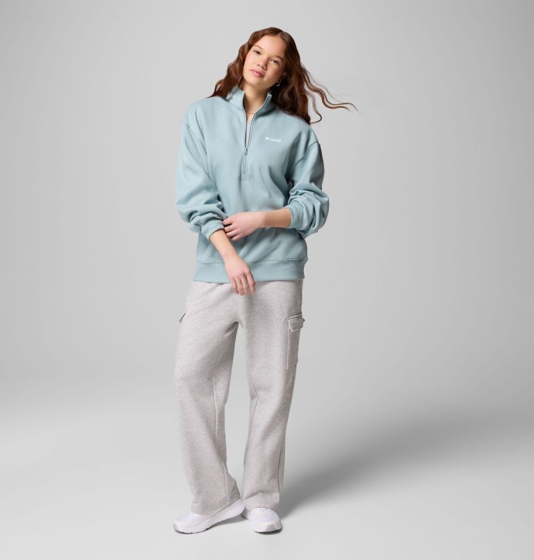 Women's Aldermore Half Zip Fleece Pullover, Color: Crushed Blue, image 2