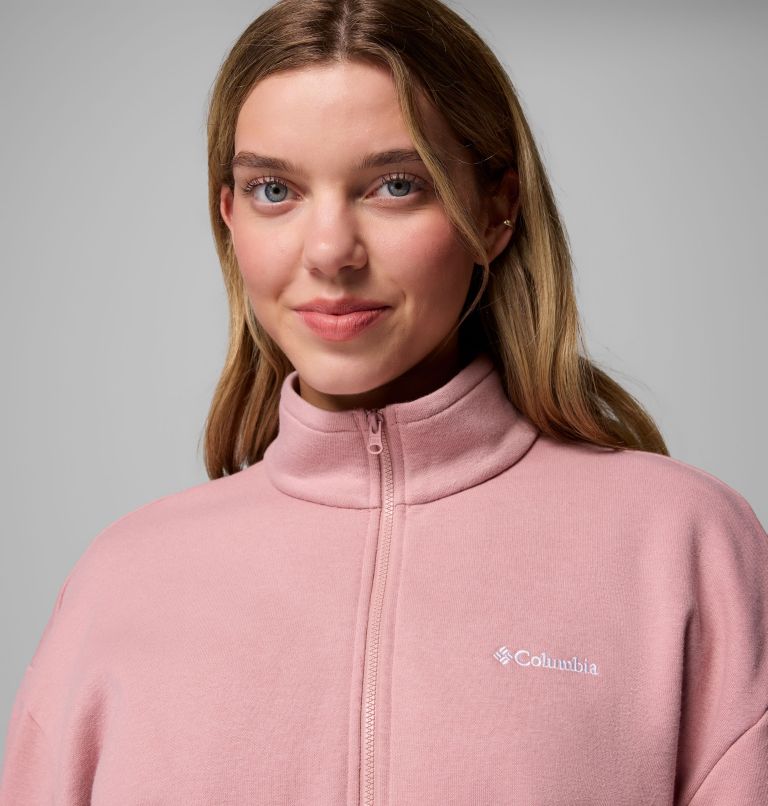 Women's Aldermore Half Zip Fleece Pullover, Color: Eraser Pink, image 4