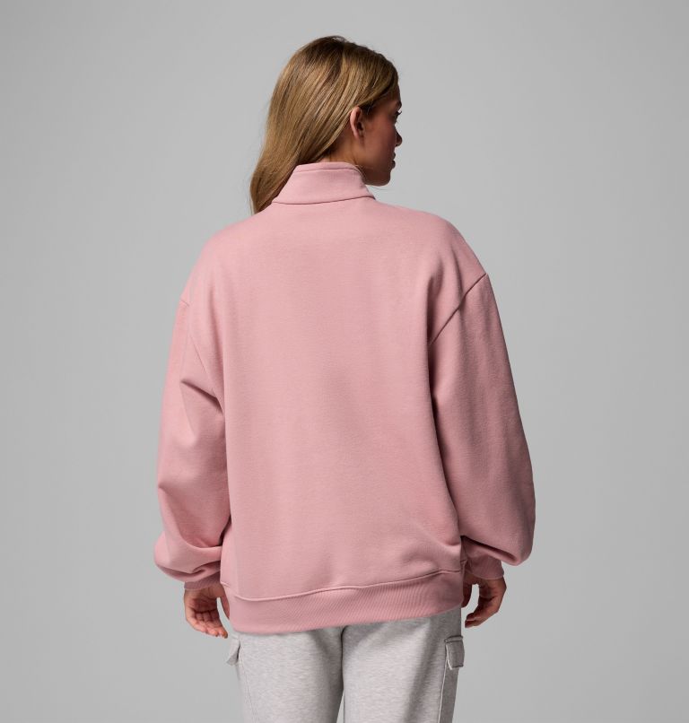 Women's Aldermore Half Zip Fleece Pullover, Color: Eraser Pink, image 2
