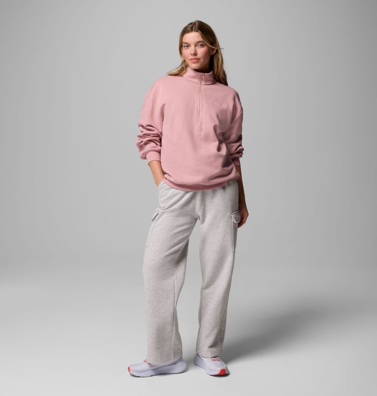 Women's Aldermore Half Zip Fleece Pullover, Color: Eraser Pink, image 5