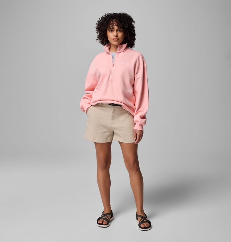 Women's Aldermore Half Zip Fleece Pullover, Color: Pink Sand, image 5