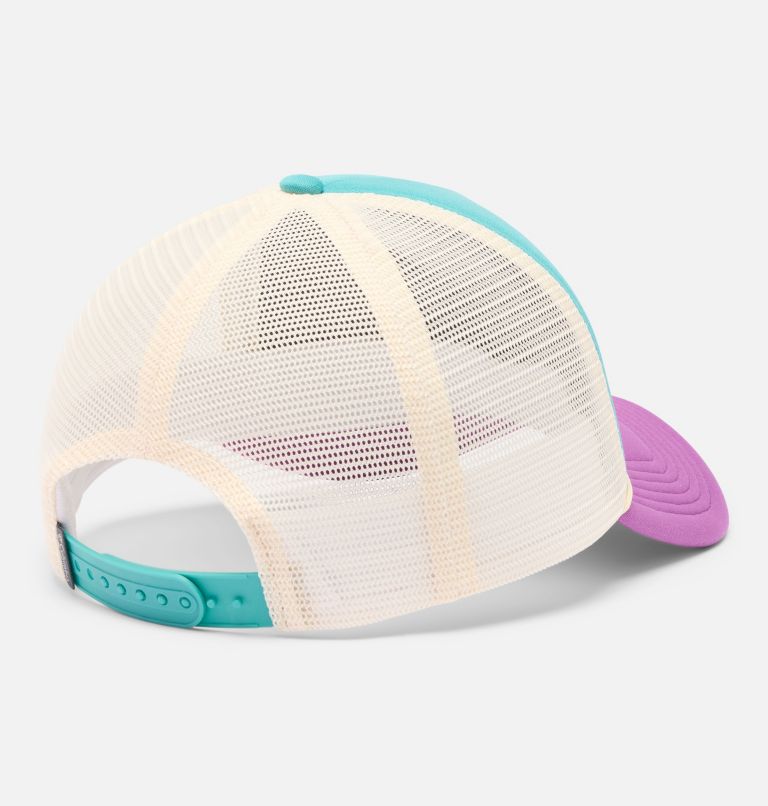 Women's Misty Ridge Women's Foam Trucker Hat, Color: Teal, Razzle, Chalk, Linear View, image 4