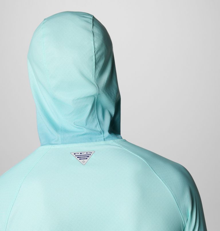 Men's PFG Terminal Deflector Zero II Hoodie, Color: Blue Echo, Gulf Stream Gradient, image 6