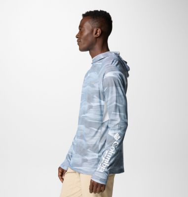 Men's PFG Terminal Deflector Zero II Hoodie, Color: Collegiate Navy Obsidian, image 8