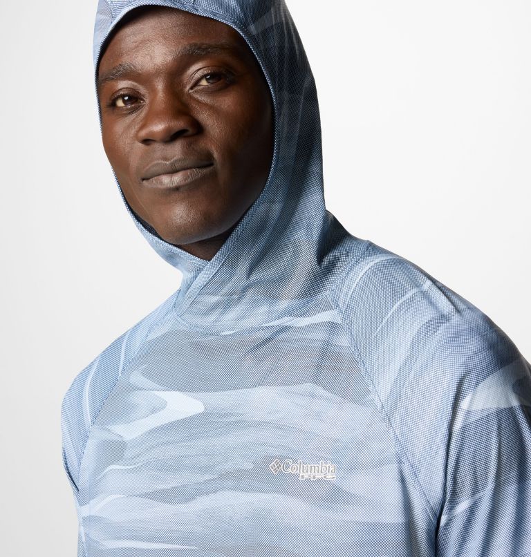 Men's PFG Terminal Deflector Zero II Hoodie, Color: Collegiate Navy Obsidian, image 5