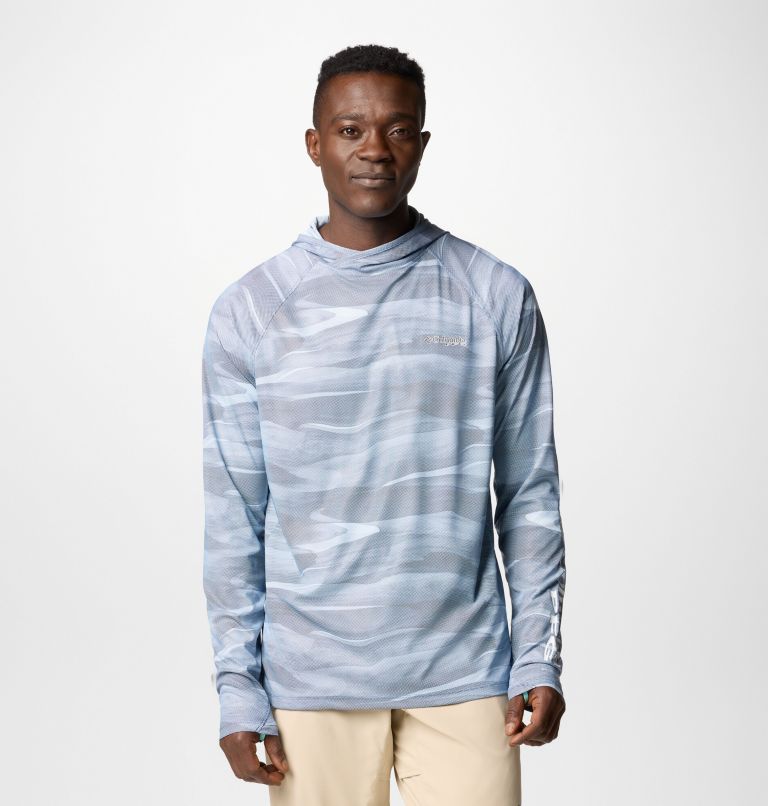 Men's PFG Terminal Deflector Zero II Hoodie, Color: Collegiate Navy Obsidian, image 1