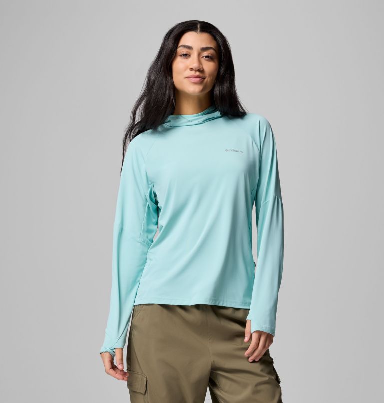 Women's Skien Valley Hoodie, Color: Spray, image 1