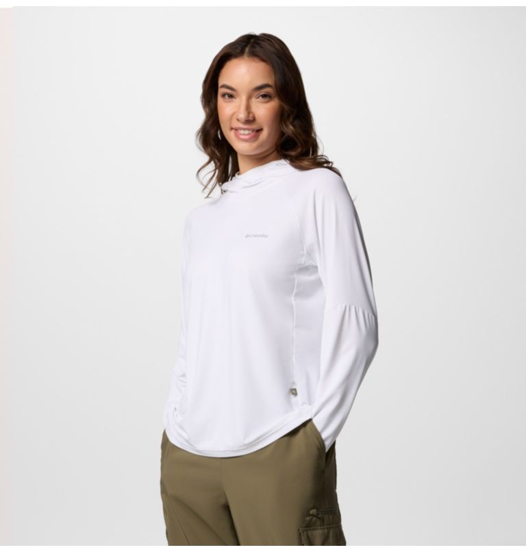 Women's Skien Valley Hoodie, Color: White, image 3