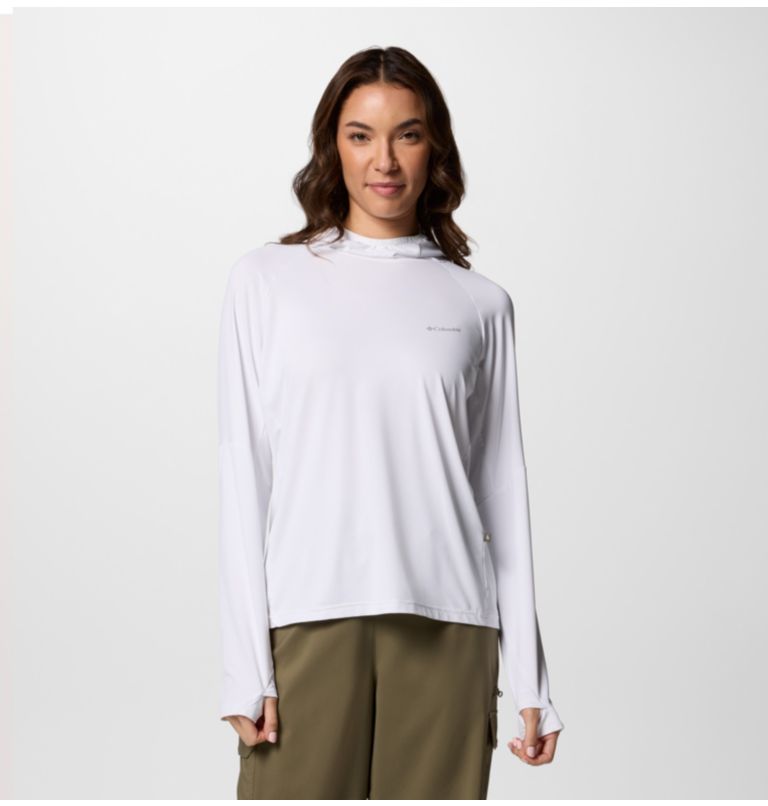 Women's Skien Valley Hoodie, Color: White, image 1