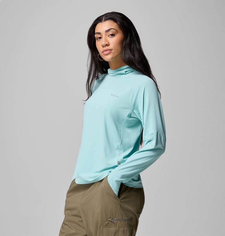Women's Skien Valley Hoodie, Color: Spray, image 4