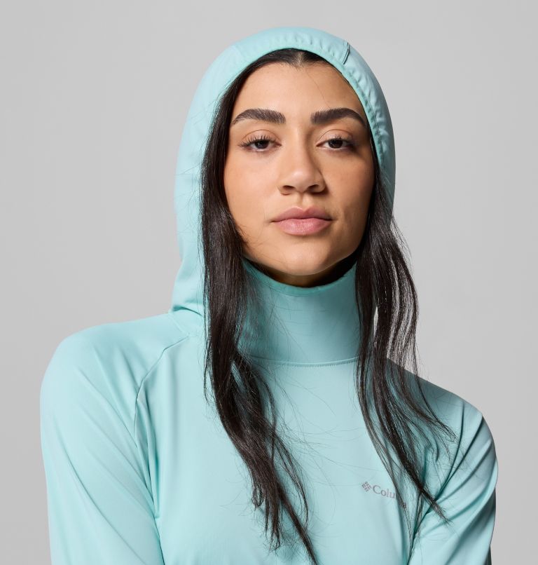 Women's Skien Valley Hoodie, Color: Spray, image 5