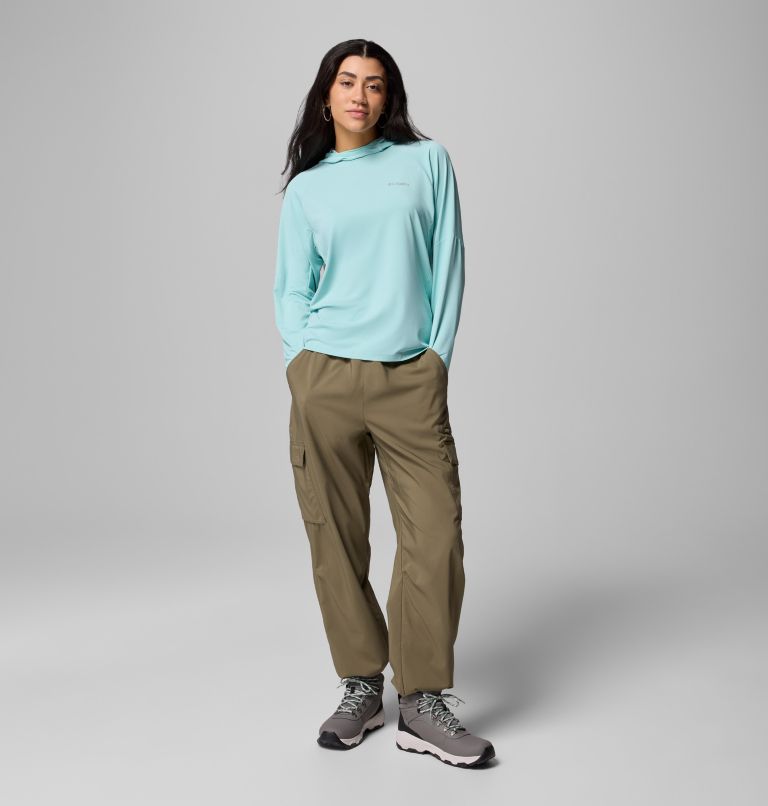 Women's Skien Valley Hoodie, Color: Spray, image 3