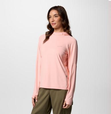 Women's Skien Valley Hoodie, Color: Pink Sand, image 3