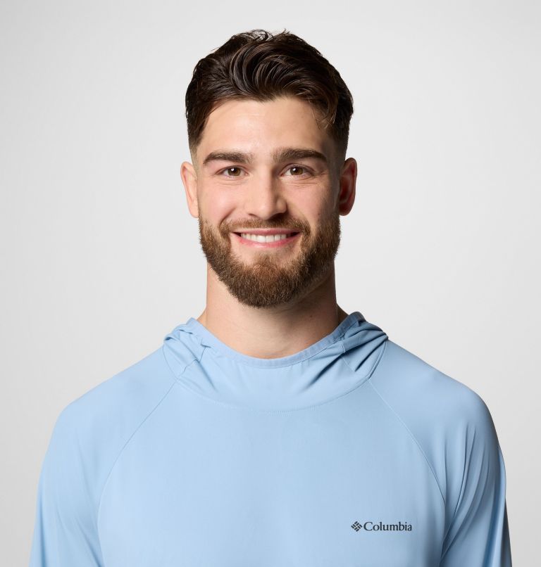 Men's Skien Valley Hoodie, Color: Ripple Blue, image 5
