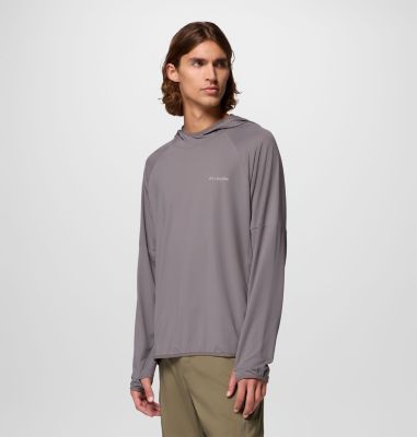 Felpa con cappuccio Skien Valley da uomo, Color: City Grey, image 4