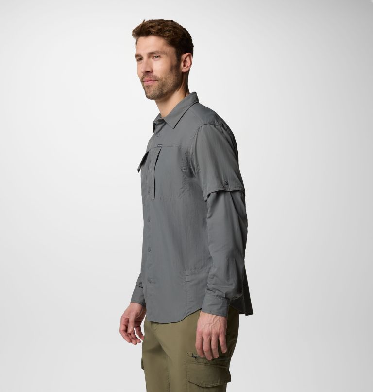 Men's Skien Valley Long Sleeve Shirt, Color: City Grey, image 4