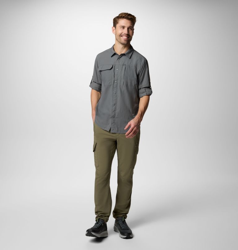Men's Skien Valley Long Sleeve Shirt, Color: City Grey, image 2
