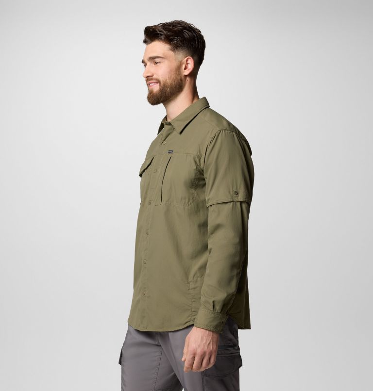 Men's Skien Valley Long Sleeve Shirt, Color: Stone Green, image 4