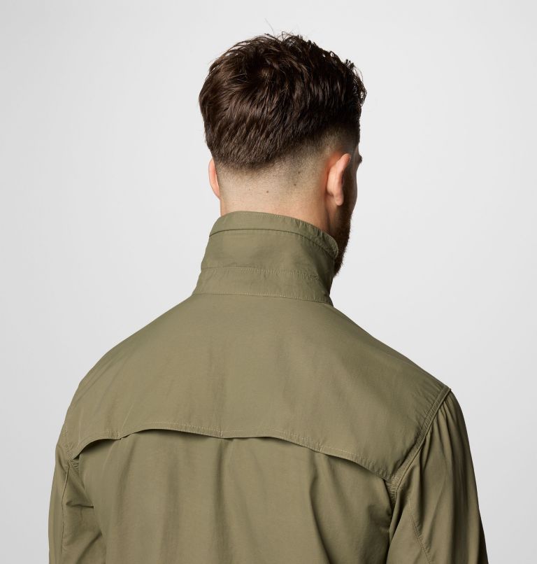 Men's Skien Valley Long Sleeve Shirt, Color: Stone Green, image 6