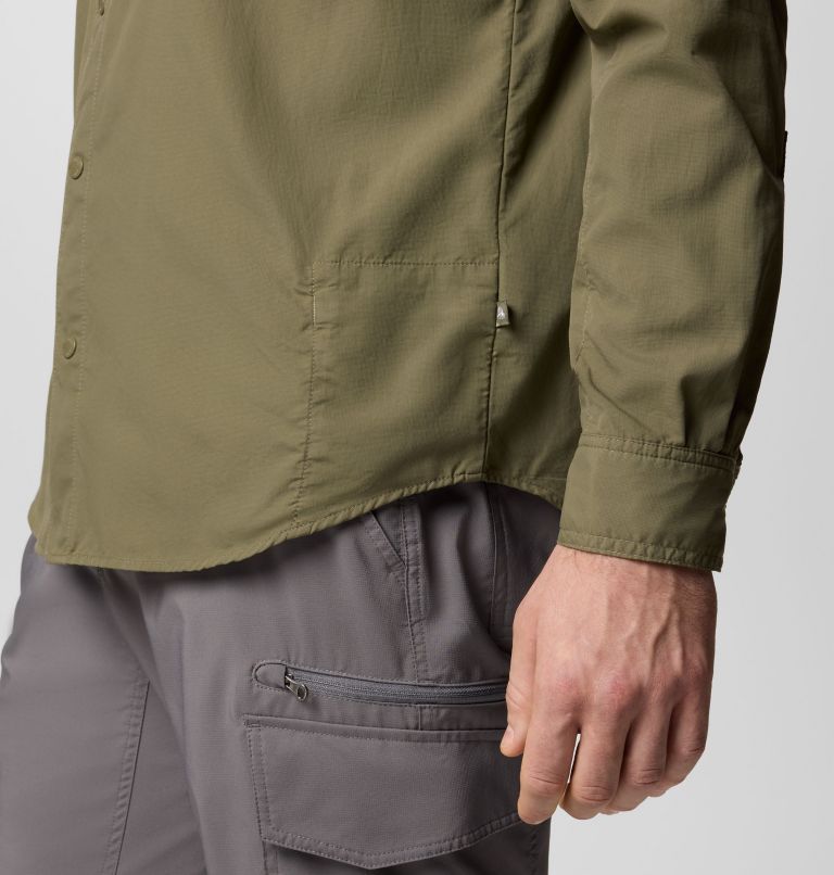 Men's Skien Valley Long Sleeve Shirt, Color: Stone Green, image 8