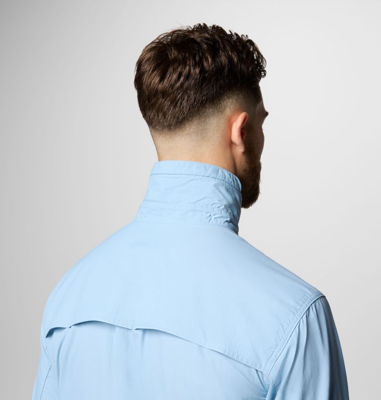 Men's Skien Valley Long Sleeve Shirt, Color: Ripple Blue, image 6