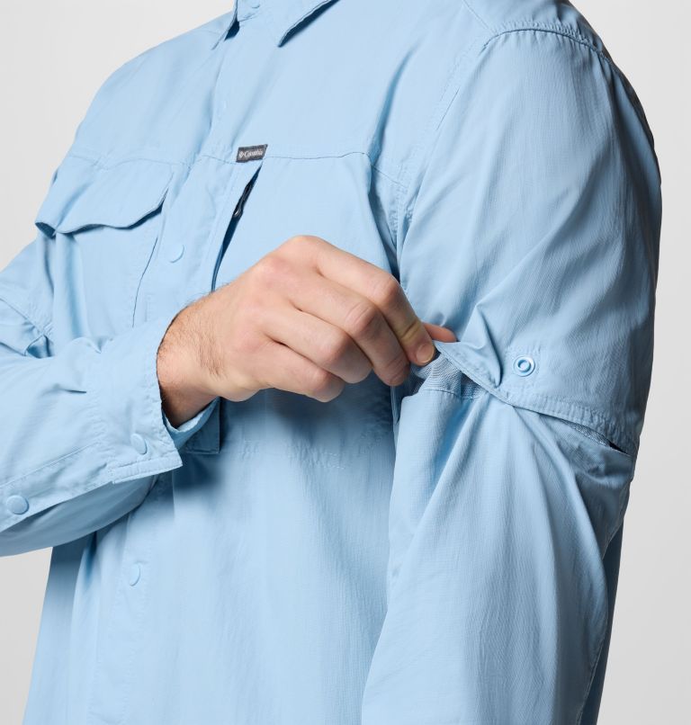 Men's Skien Valley Long Sleeve Shirt, Color: Ripple Blue, image 7