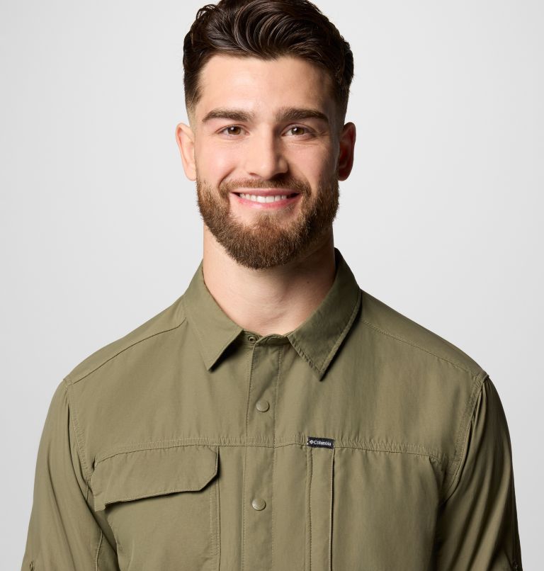 Men's Skien Valley Shirt, Color: Stone Green, image 5