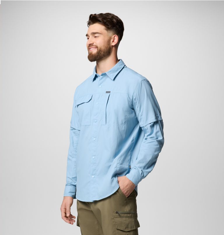 Men's Skien Valley Shirt, Color: Ripple Blue, image 4