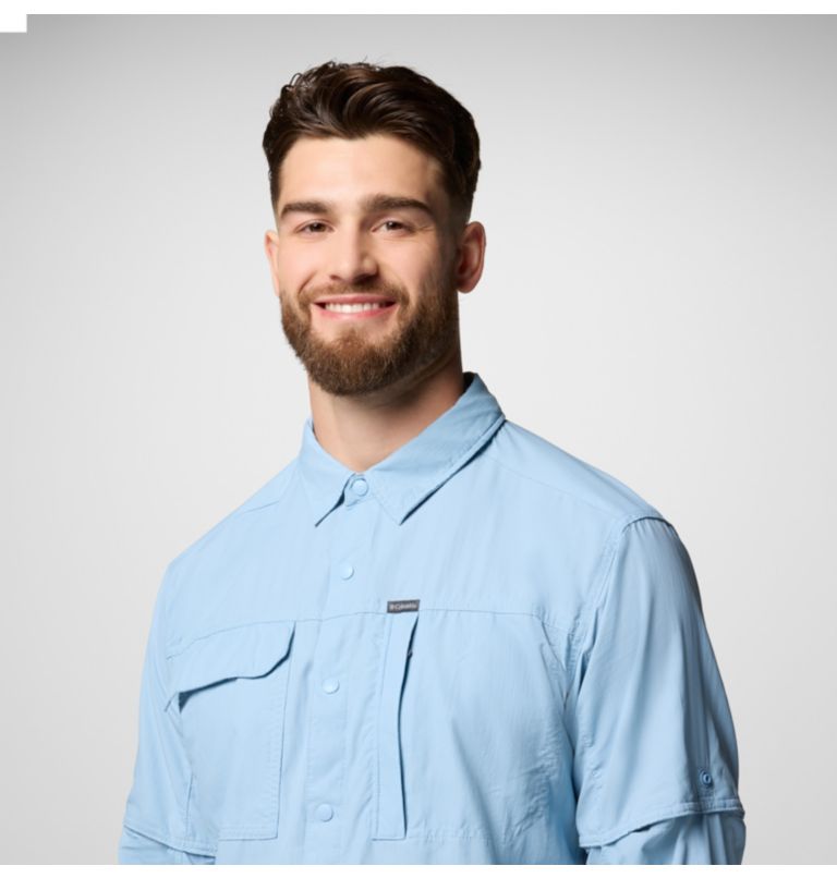 Men's Skien Valley Shirt, Color: Ripple Blue, image 5