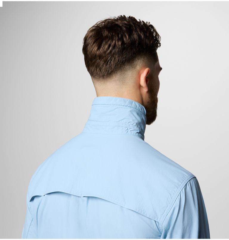 Men's Skien Valley Shirt, Color: Ripple Blue, image 6